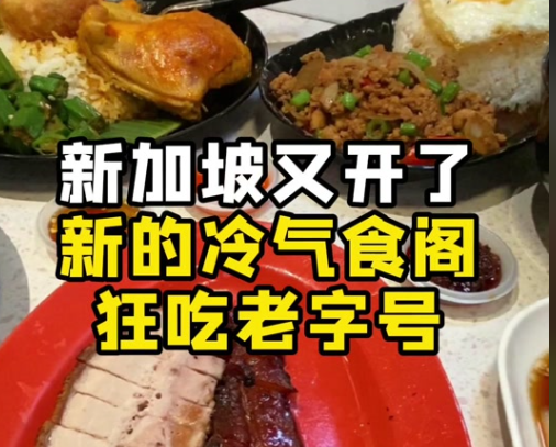 新加坡又开了新的冷气食阁狂吃老字号丨Bukit Panjang Plaza 街边小贩（新食阁） 新加坡本地人都爱吃