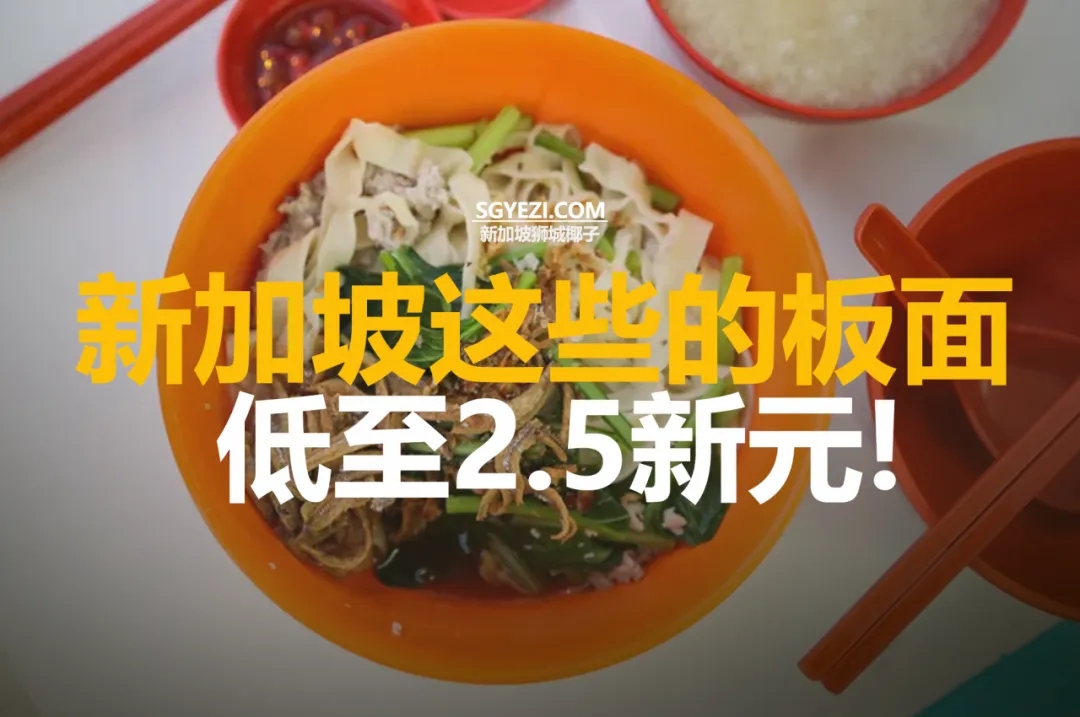 新加坡16款2.50新元的最美味板面