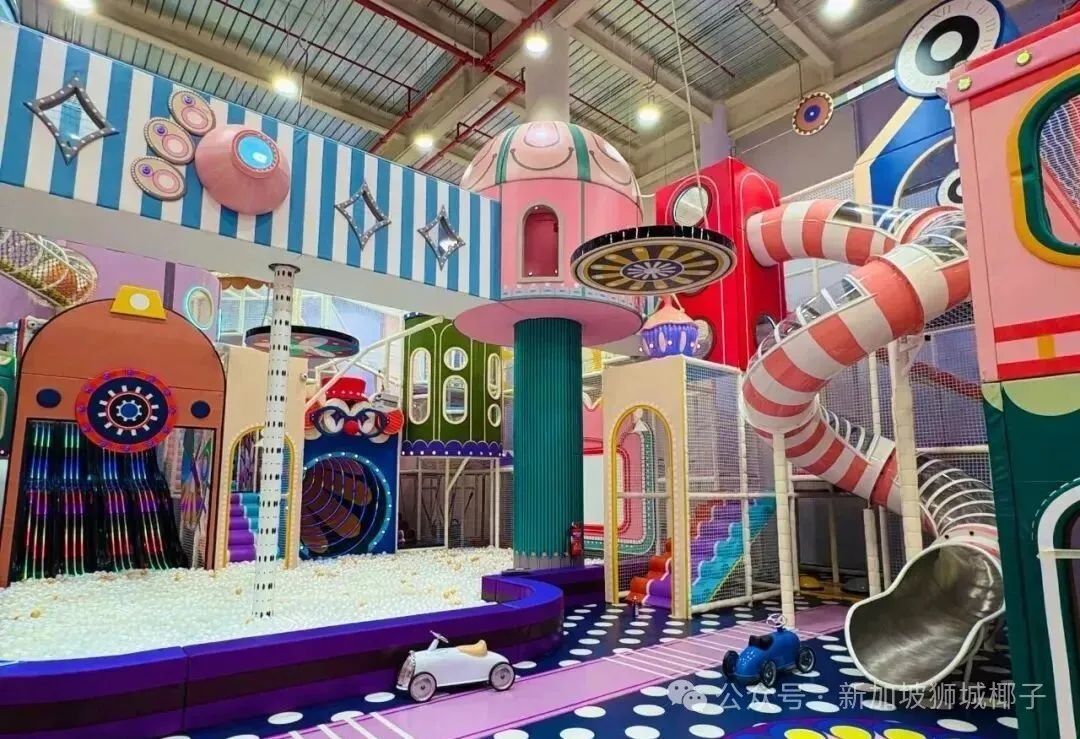 送门票！1大1小免费玩！新加坡遛娃来800平超大室内游乐园，太爽了~