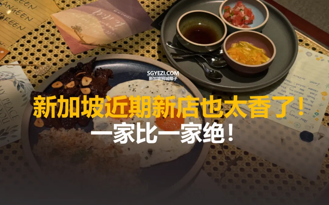 新加坡最近10个新店！炸猪排、炖汤、贝果…
