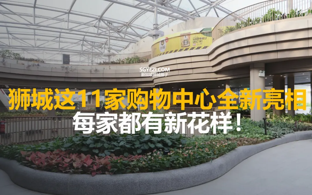 新加坡11家购物中心已翻新！每个都有新体验~