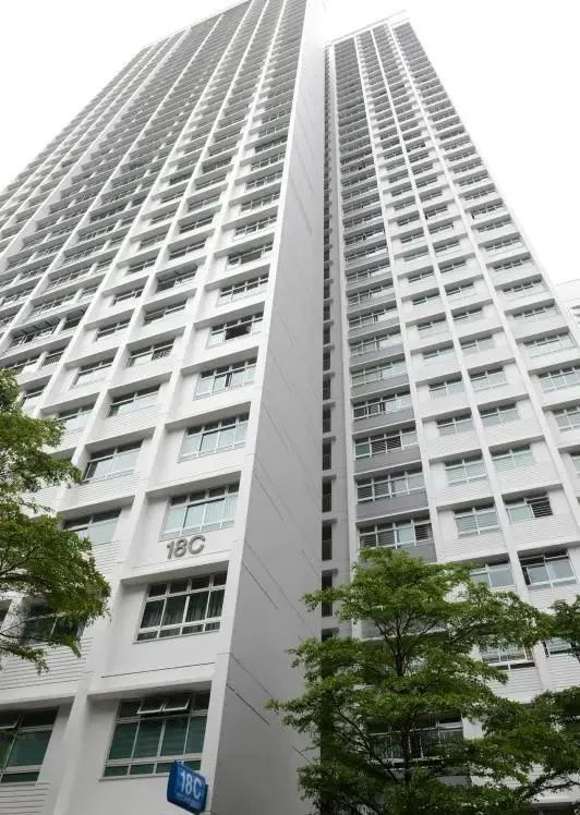 荷兰通道第18C座组屋的一个高层单位以110万元出售，创下女皇镇转售组屋纪录，买家更是完全以现金交易。（潘丰源摄）